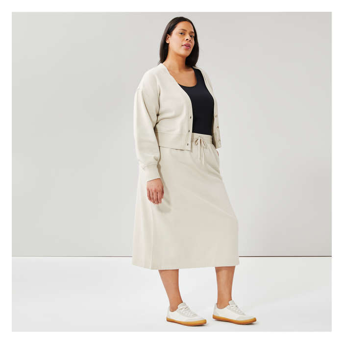 Women+ Fleece Skirt - Light Sand